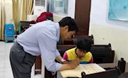 民乐县图书馆第六期少儿书法培训班圆满结束
