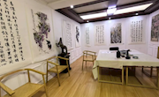麦积区图书馆桥南建材城图书流通站举办书画盆景艺术展