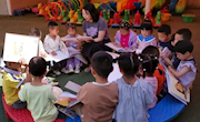 西固区图书馆走进柳泉镇中心幼儿园开展幼儿阅读活动